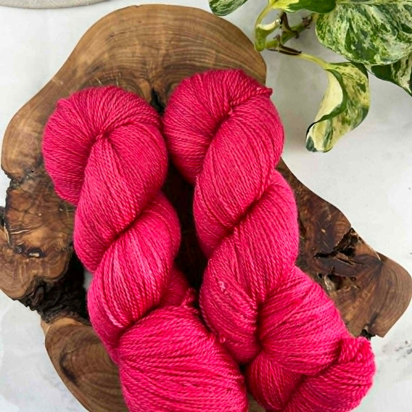 Pivoine - Laine grosseur lace merino/cachemire/soie, prête à partir