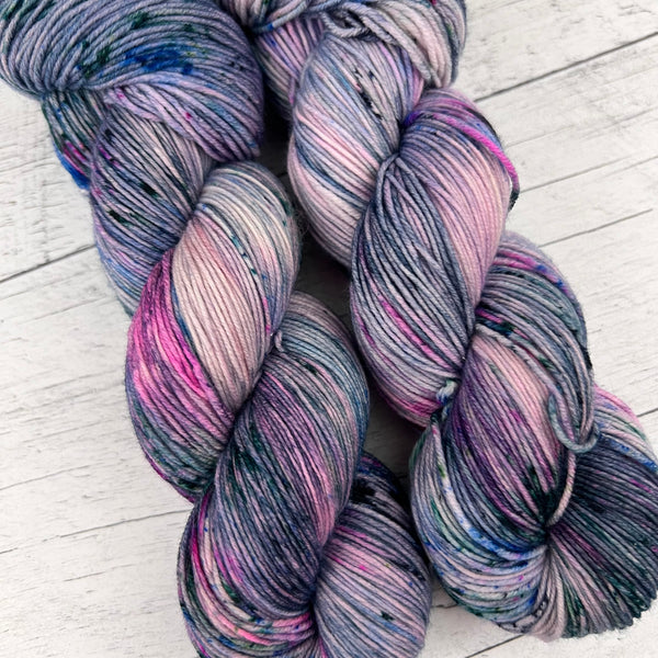 Magie de Noël (115g) + Surf (35g) - Ensemble de laine pour bas SW merino/nylon, prête à partir