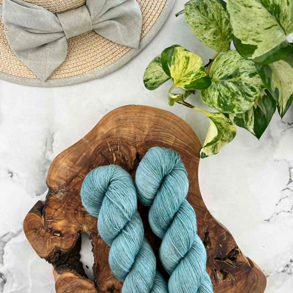 Estuaire - Laine grosseur fingering SW merino/coton, prête à partir