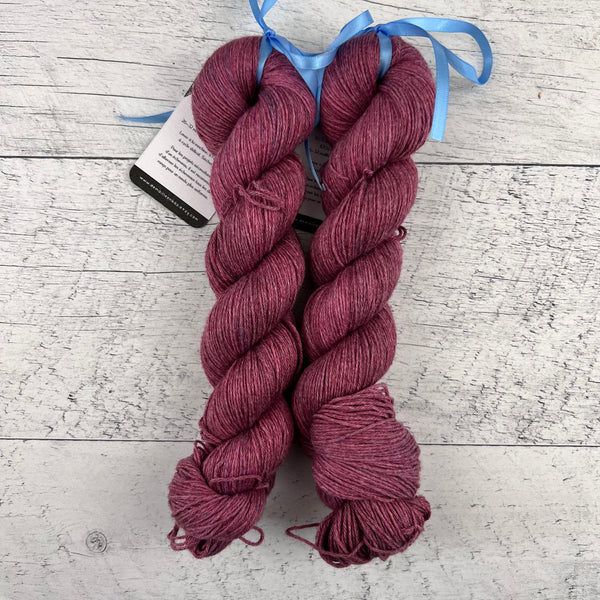 LIQUIDATION (petits défauts) Merlot - Laine grosseur fingering SW merino/coton, prête à partir
