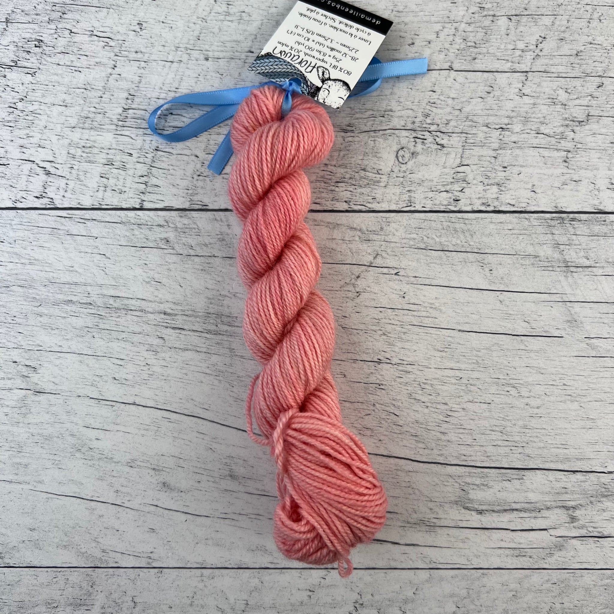 Floraison - Mini écheveaux de laine fingering SW BFL/nylon, prête à partir