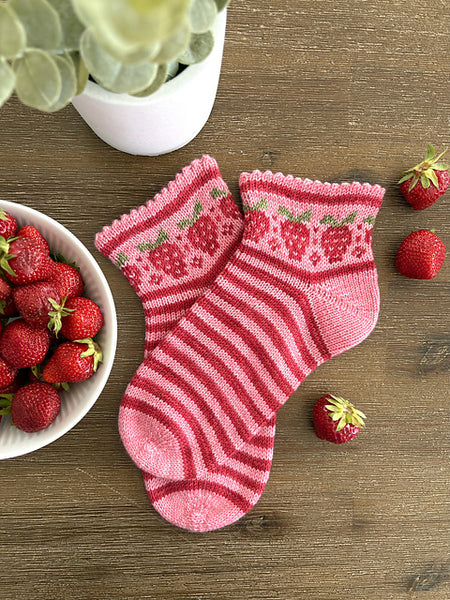 Kit Fraisier (patron inclus), collaboration avec Elyse D'Amours Designs