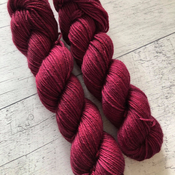 Merlot - Laine grosseur DK, 100% polwarth, prêt à partir