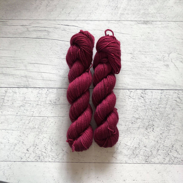 Merlot - Laine grosseur DK, 100% polwarth, prêt à partir