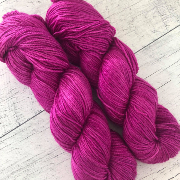 Orchidée - Laine grosseur fingering SW merino/nylon, prête à partir