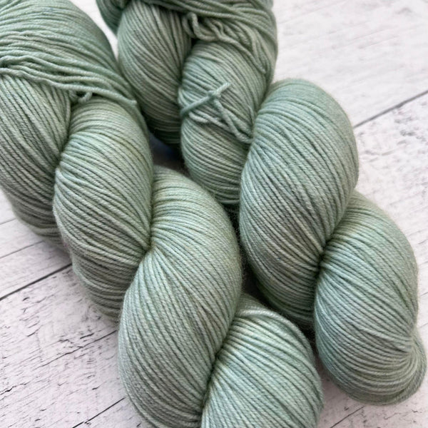 Sauge - Laine grosseur fingering superwash BFL/nylon, prête à partir