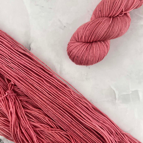 Papaye - Laine grosseur fingering SW merino/nylon, prête à partir