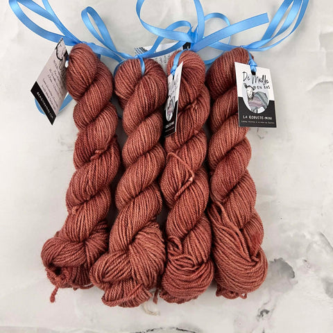 Poulin - Mini écheveaux de laine fingering SW BFL/nylon, prête à partir