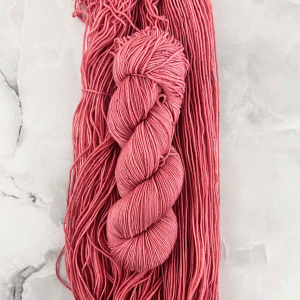 Papaye - Laine grosseur fingering SW merino/nylon, prête à partir