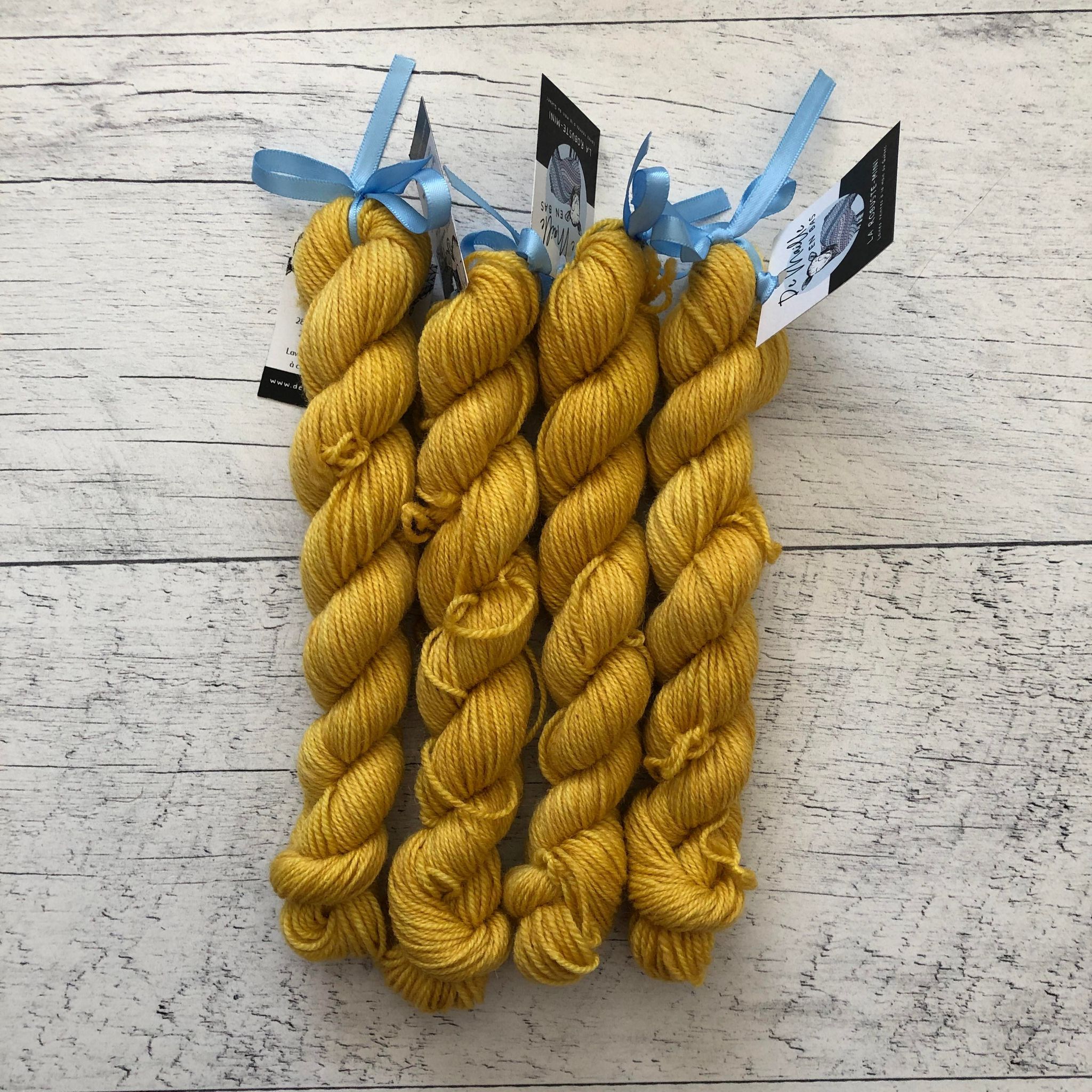 Rayon de miel - Mini écheveaux de laine fingering pour bas SW BFL/nylon, prête à partir