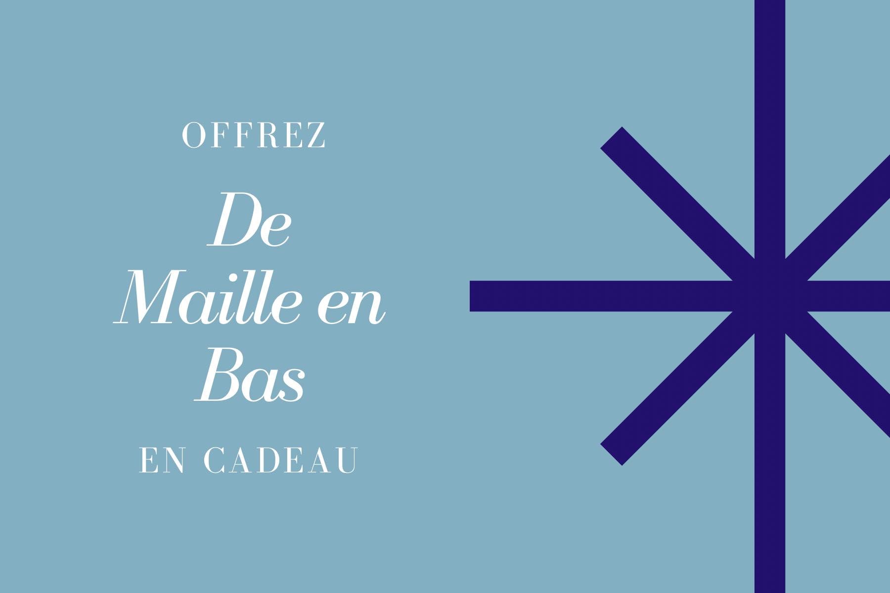 Bas de Noël papillon - bleu - France Bas de Noël papillon - bleu - France