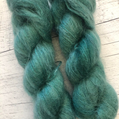 Ruban - Laine grosseur dentelle lace mohair/soie, prête à partir