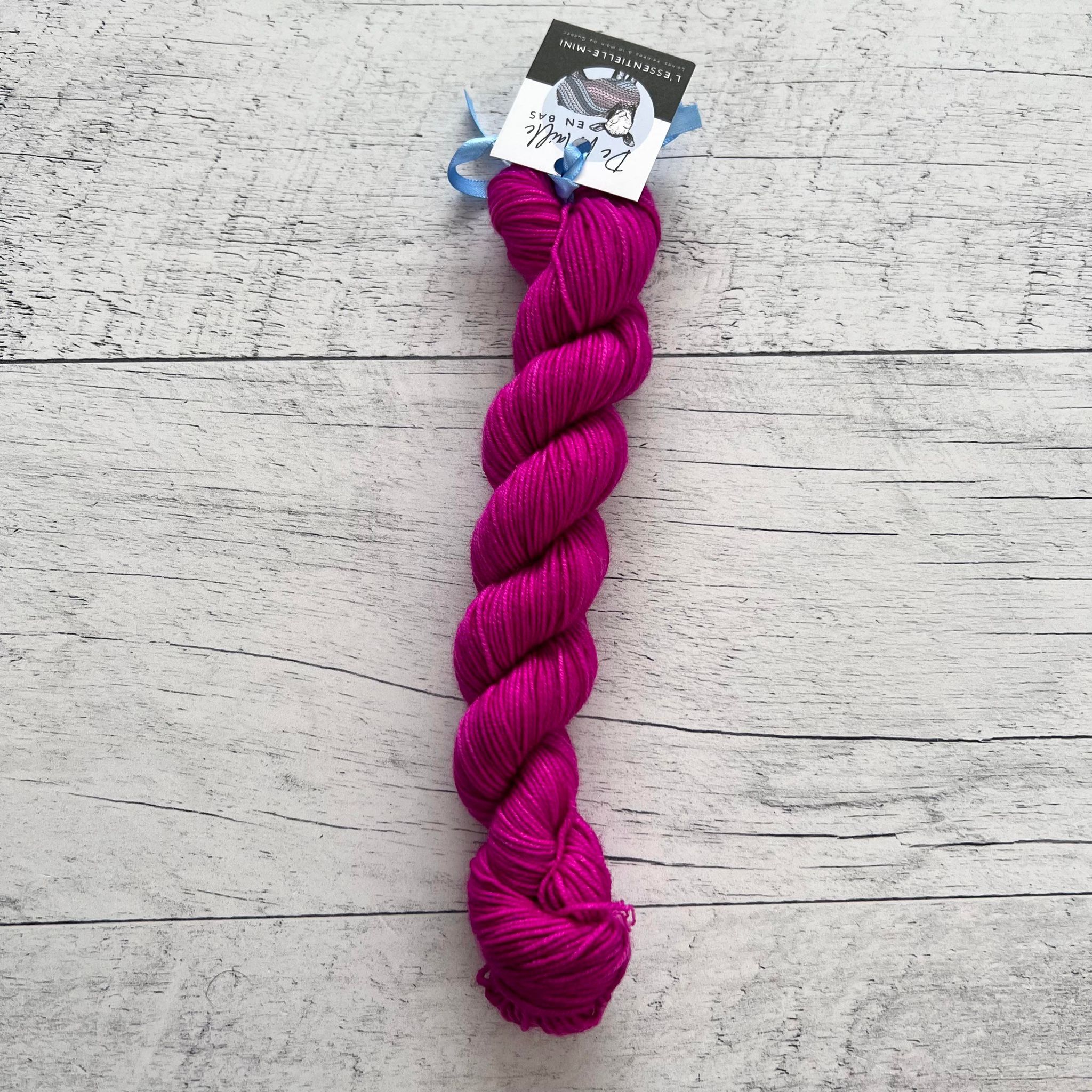 Orchidée - Mini écheveau de laine grosseur fingering SW merino/nylon, prêt à partir