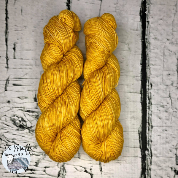Randonnée d'automne (115g) + Rayon de miel (35g) - Ensemble de laine pour bas SW merino/nylon, prête à partir