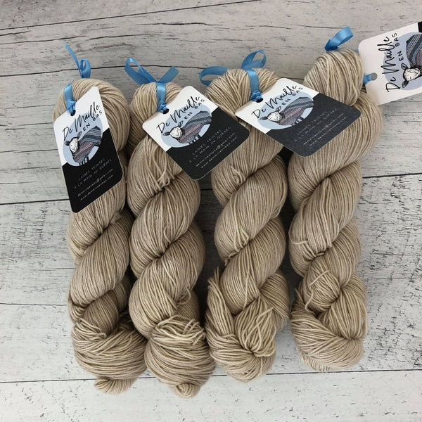 Gadoue - Laine grosseur fingering SW merino/coton, prête à partir