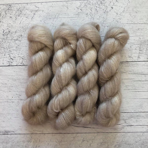 LIQUIDATION (FIN DE LIGNE) Gadoue - Laine grosseur lace mohair/soie, prête à partir
