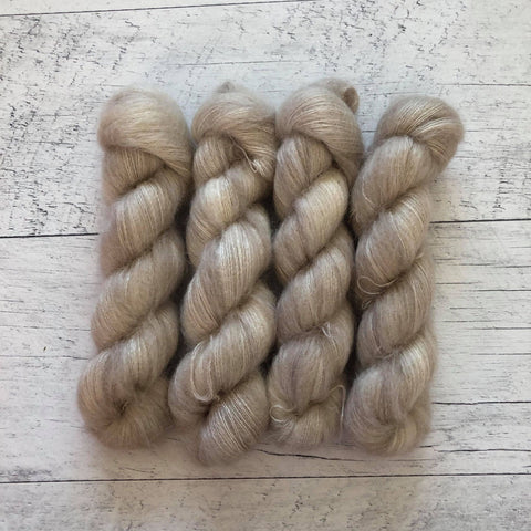LIQUIDATION (FIN DE LIGNE) Gadoue - Laine grosseur lace mohair/soie, prête à partir