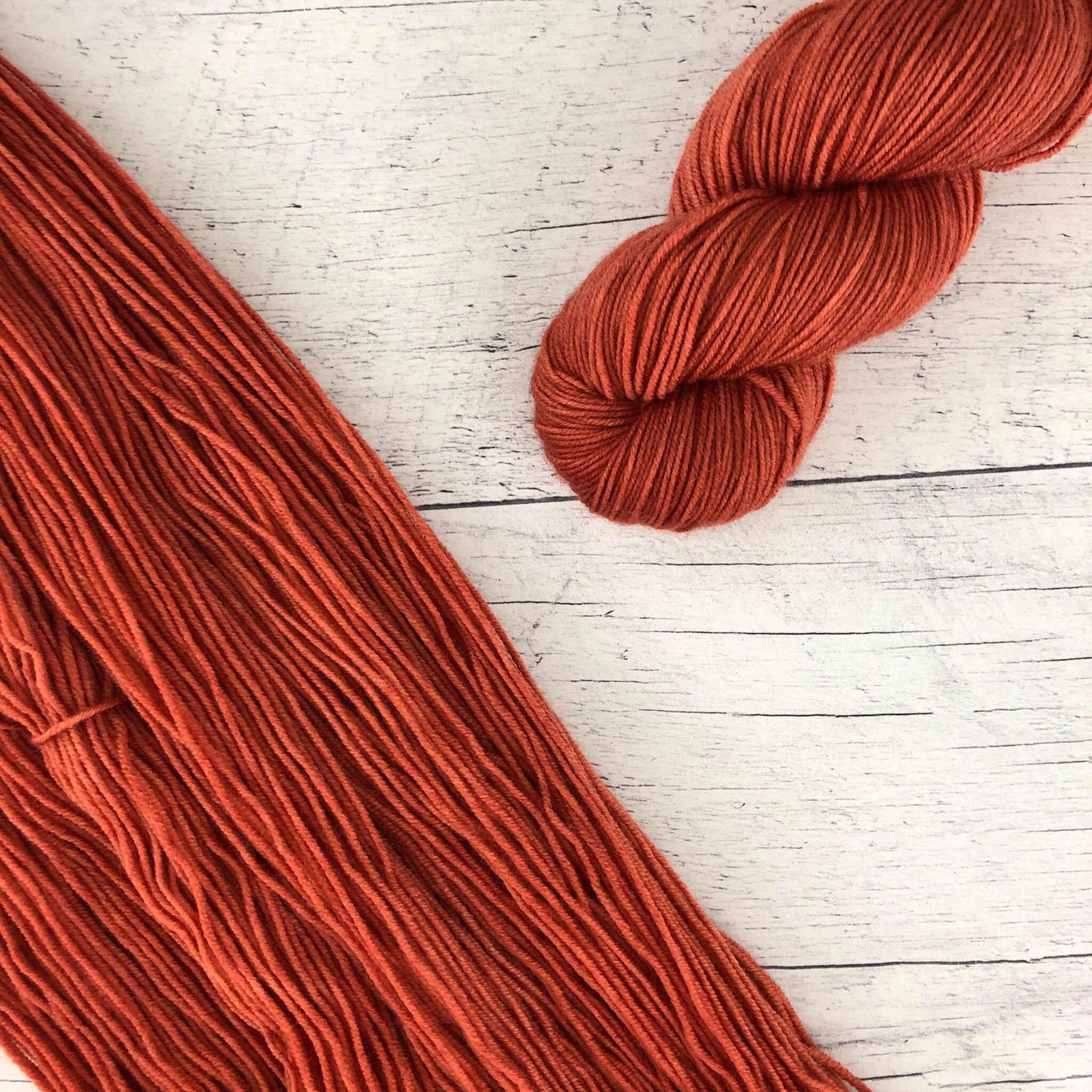 Rouquine - Laine grosseur fingering SW merino/nylon, prête à partir