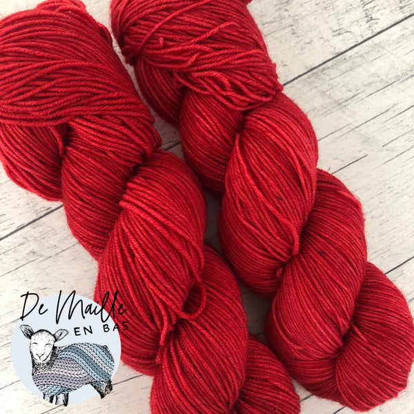 Ô Canada - Laine grosseur fingering SW merino/nylon, prête à partir