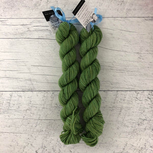 Matcha - Mini écheveau de laine grosseur fingering SW merino/nylon, prêt à partir